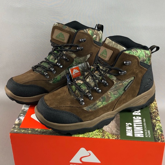 NWT Ozark Trail Men’s Brush Ankle High Waterproof Camo Mid Hiking Boots - Picture 12 of 16